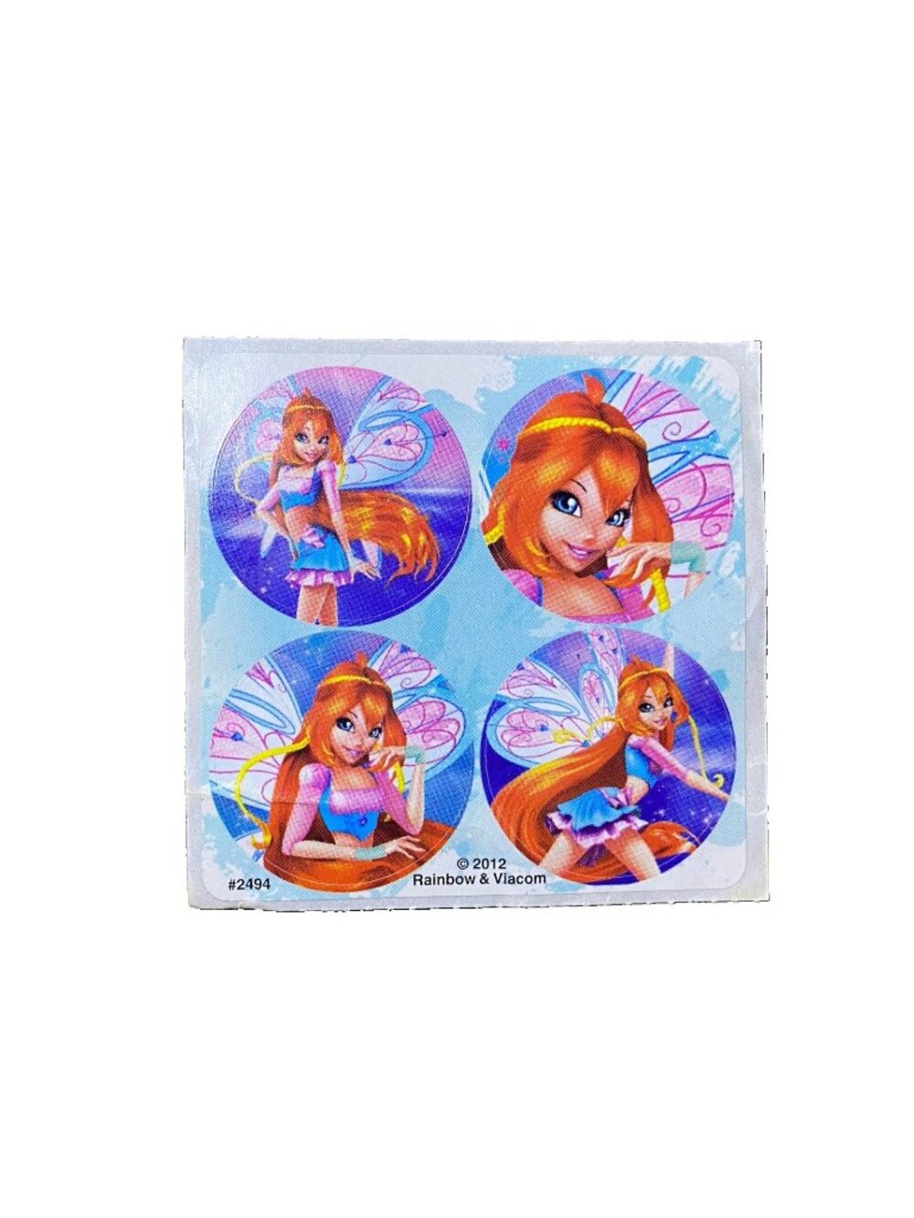 Vintage Winx Club Stickers 2012 Ultra Rare Nickelodeon Fairy Theme 4 Count Sheet